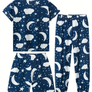 "Dream Dino" Kids’ Pajama Set – Soft Cotton | Ages 2–8
